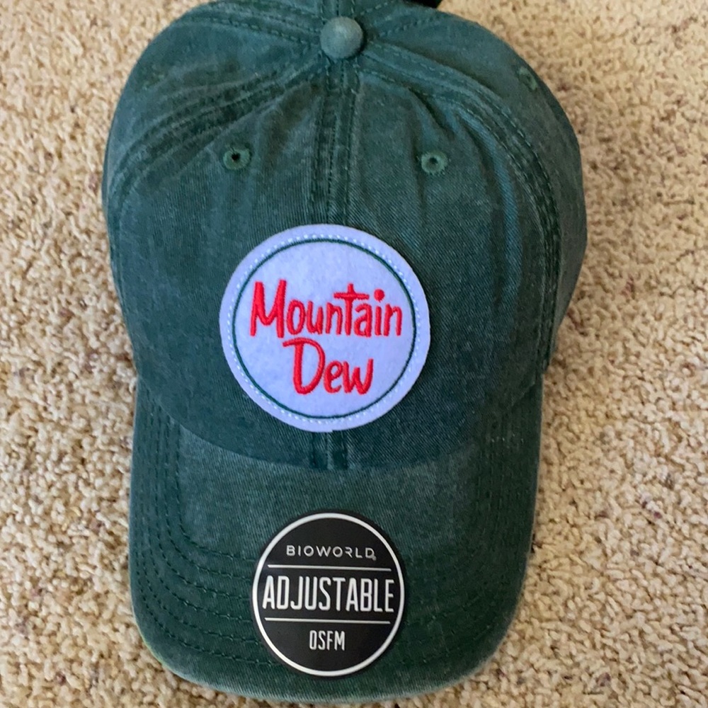 Mtn Mt. Mountain Dew Hat Baseball Cap Throwback